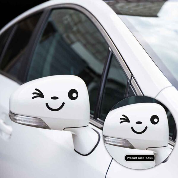 DDecorator Blinking Eye 2ps - Black Car Styling Vinyl Decals Car Decoration Accessories Bumper Car Sticker for Car - CS94