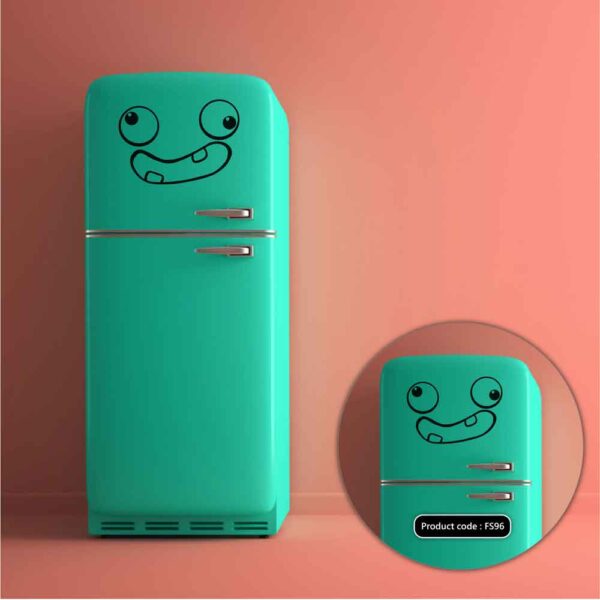 DDecorator Awful Face with Teeth Vinyl Decals High Quality Removable Fridge Sticker - FS96