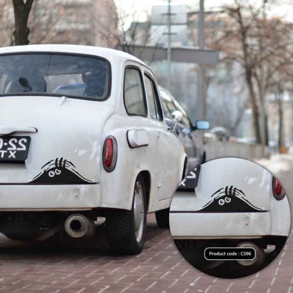 DDecorator Spooky Face Car Styling Vinyl Decals Car Decoration Accessories Bumper Car Sticker for Car - CS96