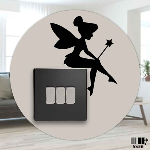 DDecorator Tinkerbell Sitting With Magic Wand Wall Stickers & Decals Home Decor Wall Decor Removable Vinyl Wall Sticker - SS56