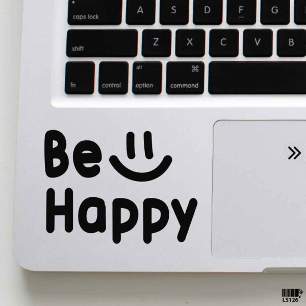 DDecorator Be Happy Laptop Sticker Laptop Skin And Laptop Vinyl Removable Vinyl Stickers For All Kind Of Laptop - LS126