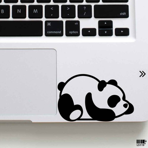 DDecorator Fat Baby Sleeping Panda (Right) Laptop Sticker Laptop Skin And Laptop Vinyl Removable Vinyl Stickers For All Kind Of Laptop - LS119