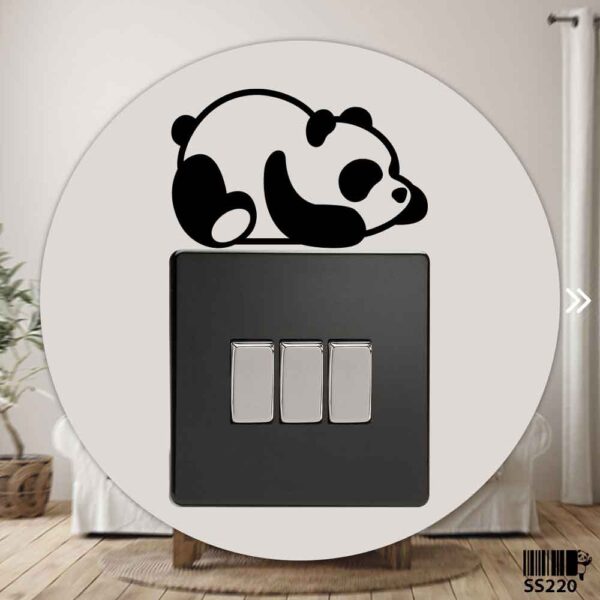 DDecorator Sleeping Fat Panda (Right) Wall Stickers & Decals Home Decor Wall Decor Removable Vinyl Wall Sticker - SS220