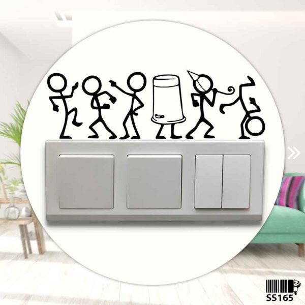 DDecorator Stick Figure Dancing Band Wall Stickers & Decals Home Decor Wall Decor Removable Vinyl Wall Sticker - SS165