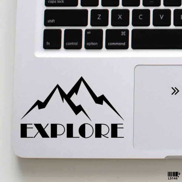 DDecorator Explore with Hill Laptop Sticker Laptop Skin And Laptop Vinyl Removable Vinyl Stickers For All Kind Of Laptop - LS144