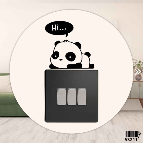 DDecorator Sleeping Panda (Hi) Wall Stickers & Decals Home Decor Wall Decor Removable Vinyl Wall Sticker - SS211