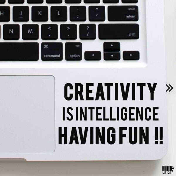 DDecorator Creativity & Intelligence Laptop Sticker Laptop Skin And Laptop Vinyl Removable Vinyl Stickers For All Kind Of Laptop - LS127