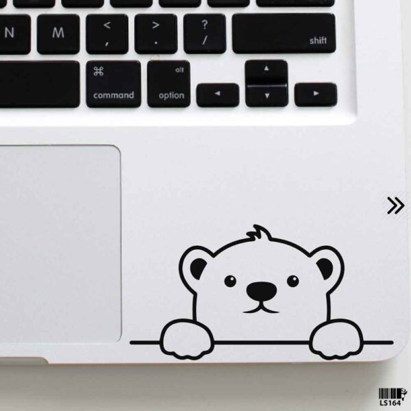 DDecorator Baby Polar Bear Watching Laptop Sticker Laptop Skin And Laptop Vinyl Removable Vinyl Stickers For All Kind Of Laptop - LS164