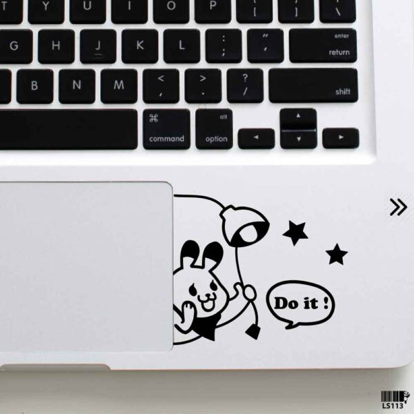 DDecorator Cartoon Cat Bell Ringing Laptop Sticker Laptop Skin And Laptop Vinyl Removable Vinyl Stickers For All Kind Of Laptop - LS113