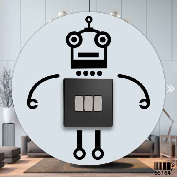 DDecorator Mechanical Robot Wall Stickers & Decals Home Decor Wall Decor Removable Vinyl Wall Sticker - SS164