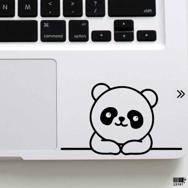 DDecorator Cartoon Panda Looking Laptop Sticker Laptop Skin And Laptop Vinyl Removable Vinyl Stickers For All Kind Of Laptop - LS161
