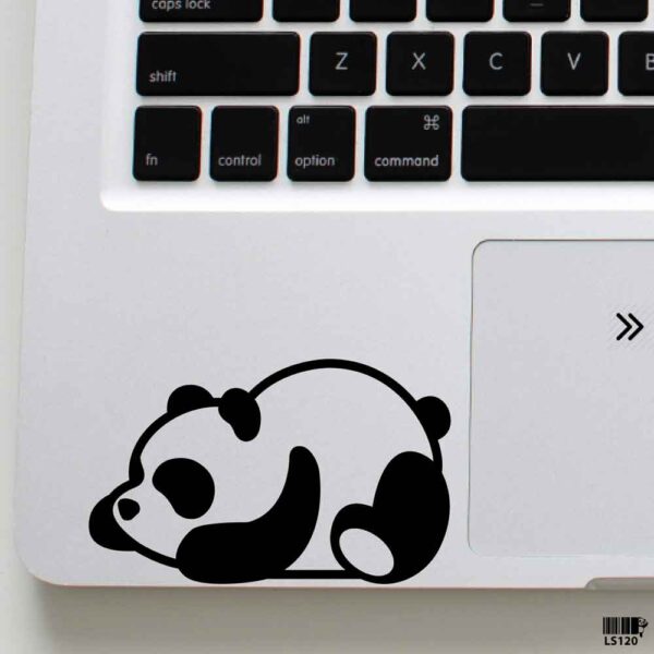 DDecorator Baby Panda Fat Sleeping (Left) Laptop Sticker Laptop Skin And Laptop Vinyl Removable Vinyl Stickers For All Kind Of Laptop - LS120