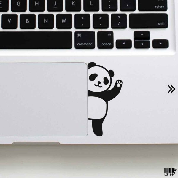 DDecorator Cartoon Panda (Right) Laptop Sticker Laptop Skin And Laptop Vinyl Removable Vinyl Stickers For All Kind Of Laptop - LS199