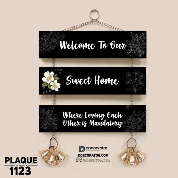 DDecorator Welcome To Our Home Wall Hanging Wall Plaque Home Decoration Wall Decoration For Wall And Door - PLAQUE1123