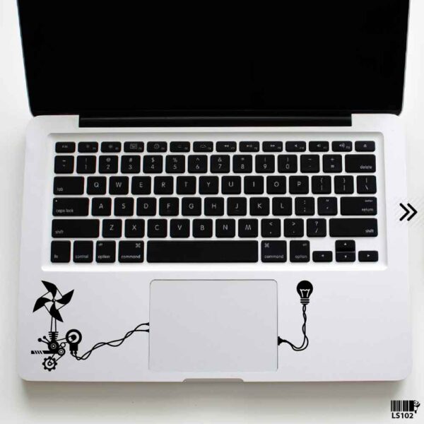 DDecorator Wind Engery with Bulb Laptop Sticker Laptop Skin And Laptop Vinyl Removable Vinyl Stickers For All Kind Of Laptop - LS102