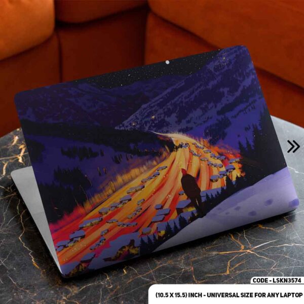 Fantacy Digital Illustration Matte Finished Removable Waterproof Laptop Sticker & Laptop Skin (Including FREE Accessories) - LSKN3574 - DDecorator