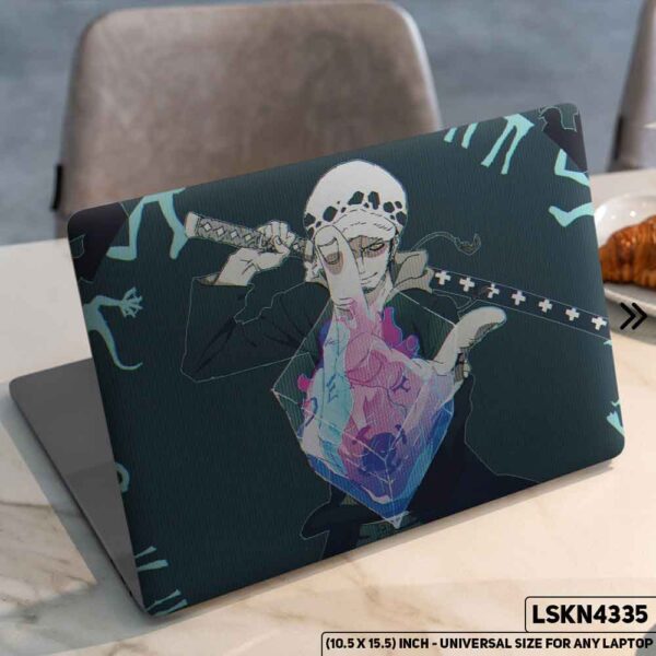 One Piece Manga Series Monkey D. Luffy Straw Hat  Matte Finished Removable Waterproof Laptop Sticker & Laptop Skin (Including FREE Accessories) - LSKN4335 - DDecorator