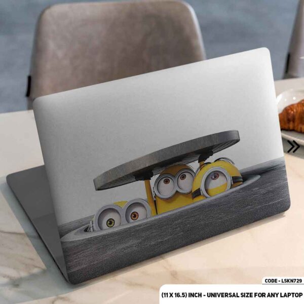 Minions Matte Finished Removable Waterproof Laptop Sticker & Laptop Skin (Including FREE Accessories) - LSKN729 - DDecorator
