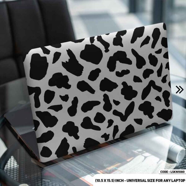 Camel Flush Pattern B/W Matte Finished Removable Waterproof Laptop Sticker & Laptop Skin (Including FREE Accessories) - LSKN1098 - DDecorator