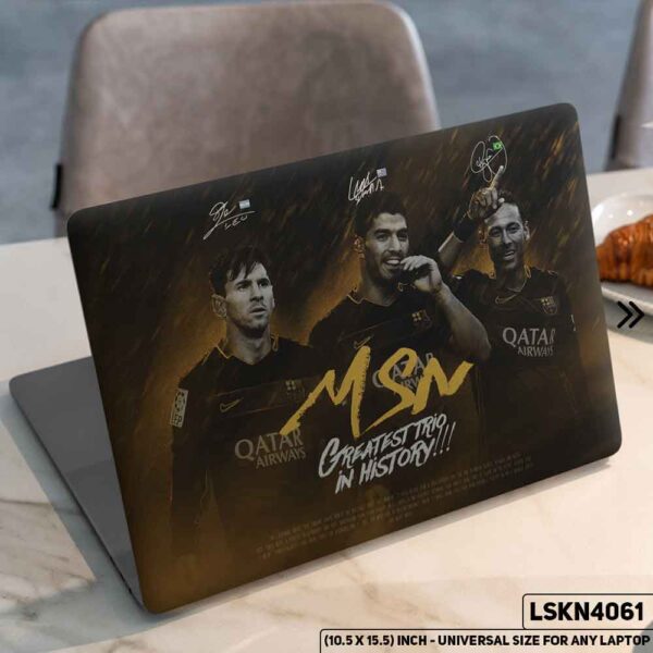 MESSI & Neymar FIFA World Cup Matte Finished Removable Waterproof Laptop Sticker & Laptop Skin (Including FREE Accessories) - LSKN4061 - DDecorator