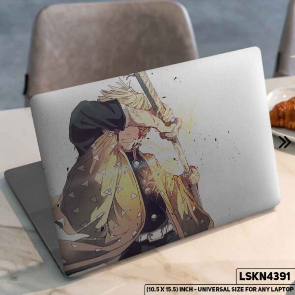 Demon Slayer: Kimetsu no Yaiba Matte Finished Removable Waterproof Laptop Sticker & Laptop Skin (Including FREE Accessories) - LSKN4391 - DDecorator