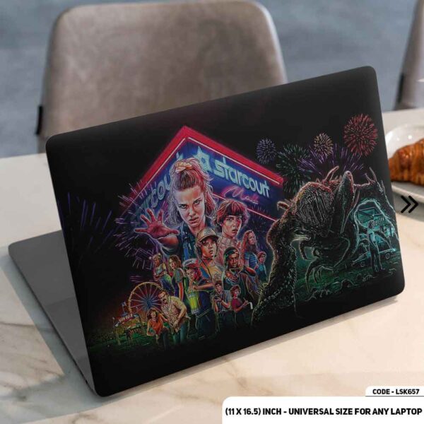 Stranger Things Matte Finished Removable Waterproof Laptop Sticker & Laptop Skin (Including FREE Accessories) - LSKN657 - DDecorator