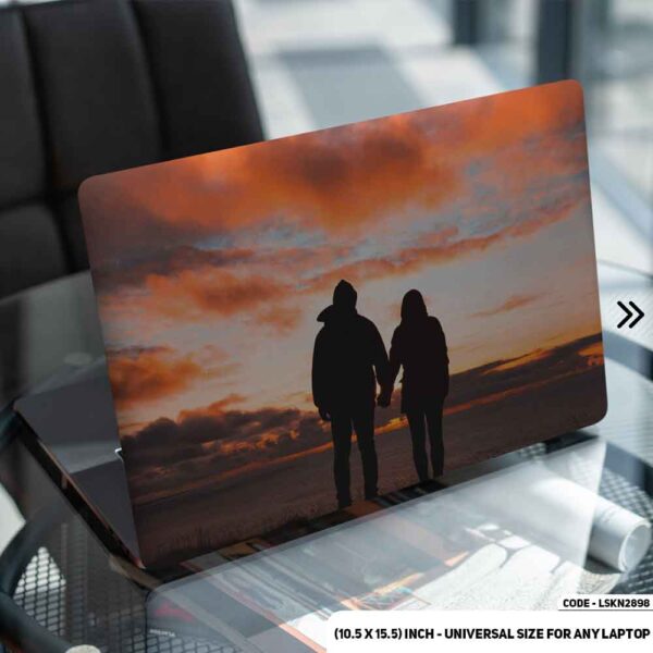 Couple Art Illustration Matte Finished Removable Waterproof Laptop Sticker & Laptop Skin (Including FREE Accessories) - LSKN2898 - DDecorator