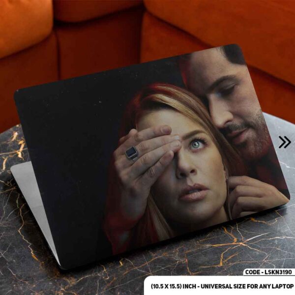 Lucifer Art Illustration Matte Finished Removable Waterproof Laptop Sticker & Laptop Skin (Including FREE Accessories) - LSKN3190 - DDecorator