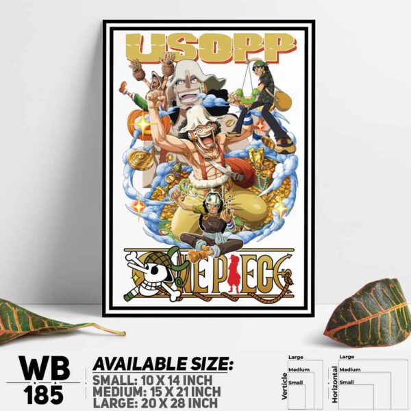 DDecorator One Piece Anime Manga series Wall Decoration And Home Decoration PVC Wall Board And Wall Canvas - WB185