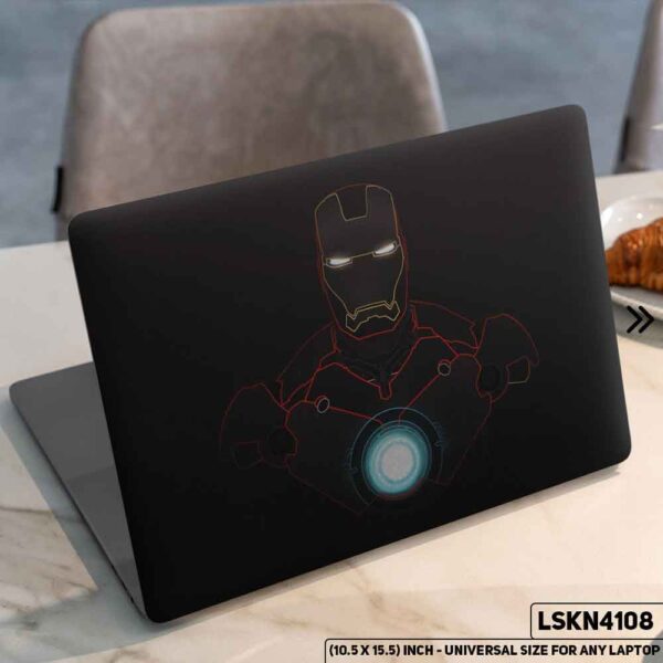 Iron Man Marvel Matte Finished Removable Waterproof Laptop Sticker & Laptop Skin (Including FREE Accessories) - LSKN4108 - DDecorator
