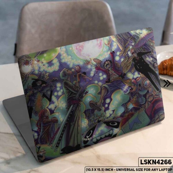 One Piece Manga Series Monkey D. Luffy Straw Hat  Matte Finished Removable Waterproof Laptop Sticker & Laptop Skin (Including FREE Accessories) - LSKN4266 - DDecorator