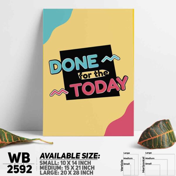DDecorator Do It Today - Motivational Wall Decoration And Home Decoration PVC Wall Board And Wall Canvas - WB2592
