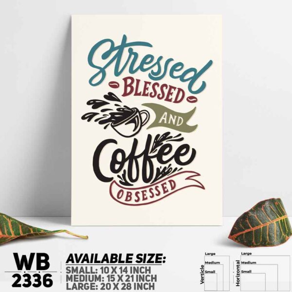 DDecorator Drink Coffee Now - Motivational Wall Decoration And Home Decoration PVC Wall Board And Wall Canvas - WB2336