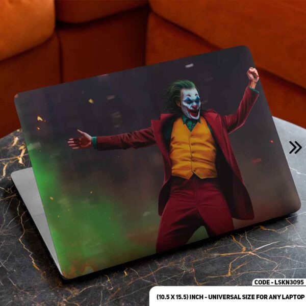 JOKER Laughing Matte Finished Removable Waterproof Laptop Sticker & Laptop Skin (Including FREE Accessories) - LSKN3095 - DDecorator