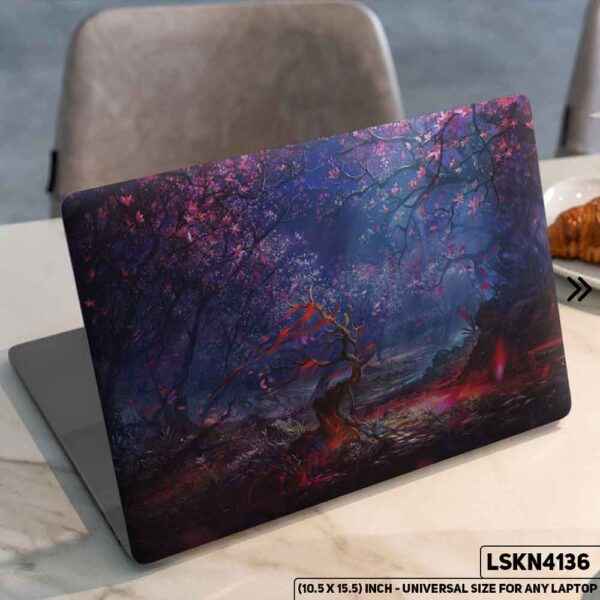 Abstract Art Illustration Matte Finished Removable Waterproof Laptop Sticker & Laptop Skin (Including FREE Accessories) - LSKN4136 - DDecorator