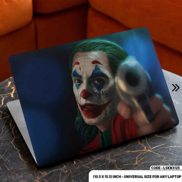 JOKER Face Matte Finished Removable Waterproof Laptop Sticker & Laptop Skin (Including FREE Accessories) - LSKN3125 - DDecorator
