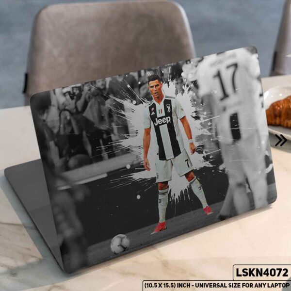 CR7 - Cristiano Ronaldo FIFA World Cup Matte Finished Removable Waterproof Laptop Sticker & Laptop Skin (Including FREE Accessories) - LSKN4072 - DDecorator
