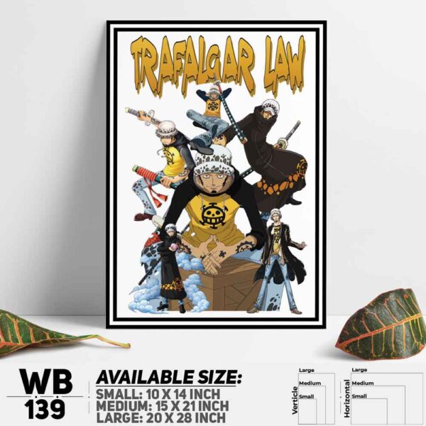 DDecorator One Piece Anime Manga series Wall Decoration And Home Decoration PVC Wall Board And Wall Canvas - WB139