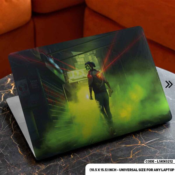 Boy Running Away Matte Finished Removable Waterproof Laptop Sticker & Laptop Skin (Including FREE Accessories) - LSKN3212 - DDecorator