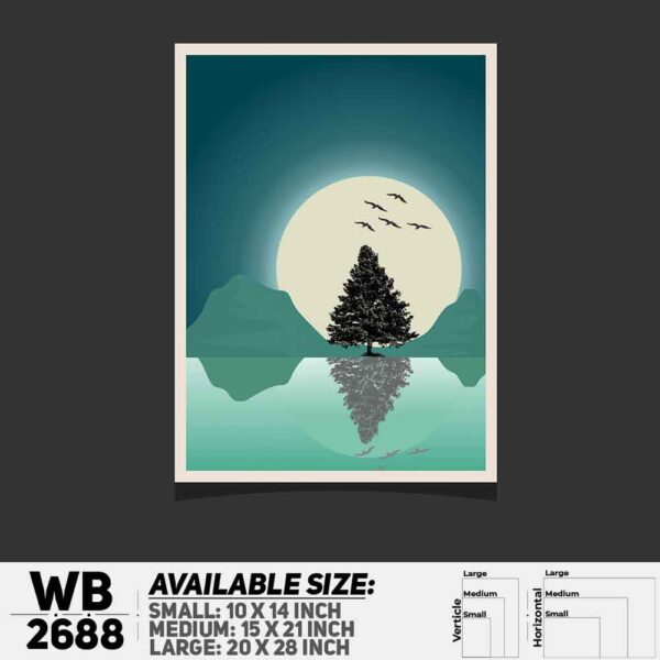 DDecorator Landscape Art Digital Illustration Wall Decoration And Home Decoration PVC Wall Board And Wall Canvas - WB2688