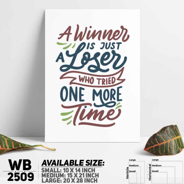 DDecorator A Winner Is a Winner - Motivational Wall Decoration And Home Decoration PVC Wall Board And Wall Canvas - WB2509