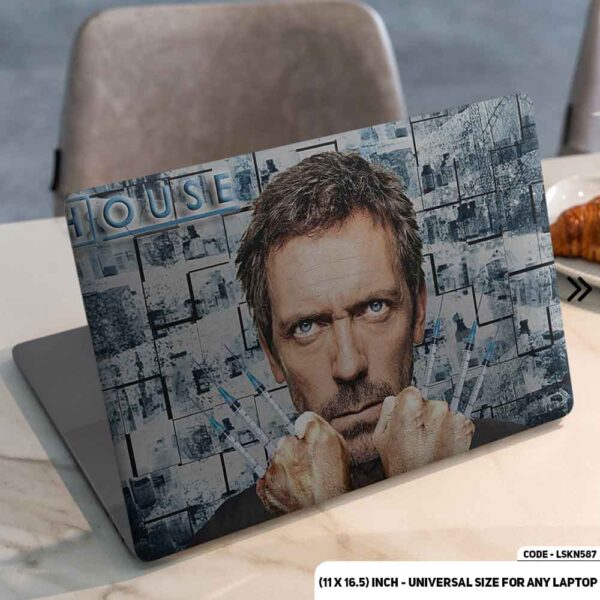 House Tv Series Poster Matte Finished Removable Waterproof Laptop Sticker & Laptop Skin (Including FREE Accessories) - LSKN587 - DDecorator