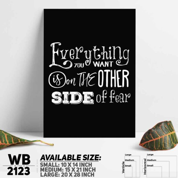 DDecorator Everything - Motivational Wall Decoration And Home Decoration PVC Wall Board And Wall Canvas - WB2123