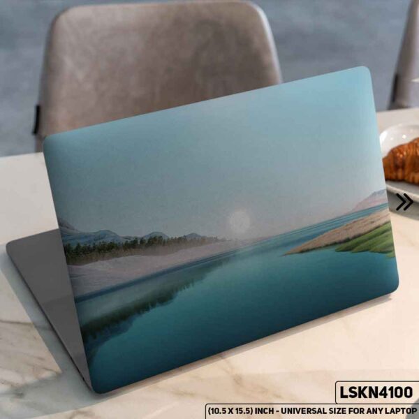 Horizon Art Digital Illustration Matte Finished Removable Waterproof Laptop Sticker & Laptop Skin (Including FREE Accessories) - LSKN4100 - DDecorator