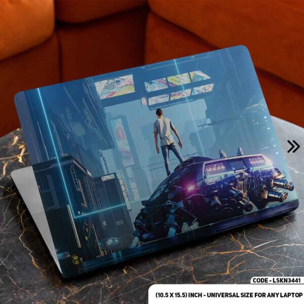 Digital Character Matte Finished Removable Waterproof Laptop Sticker & Laptop Skin (Including FREE Accessories) - LSKN3441 - DDecorator