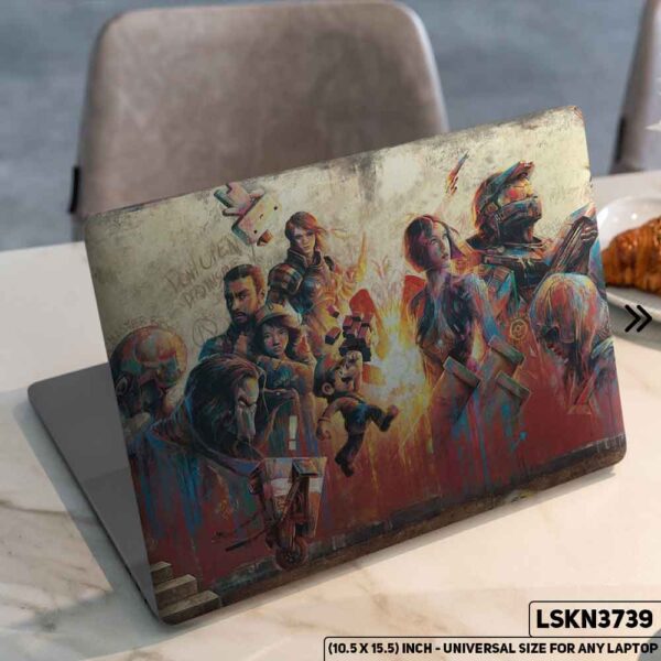 Digital Character Illustration Matte Finished Removable Waterproof Laptop Sticker & Laptop Skin (Including FREE Accessories) - LSKN3739 - DDecorator