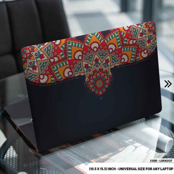 Seamless Geomatric Pattern Matte Finished Removable Waterproof Laptop Sticker & Laptop Skin (Including FREE Accessories) - LSKN2137 - DDecorator