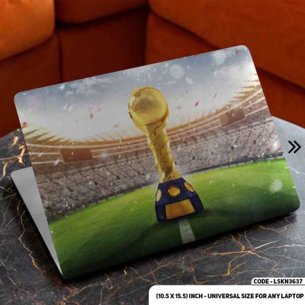 FIFA World Cup Matte Finished Removable Waterproof Laptop Sticker & Laptop Skin (Including FREE Accessories) - LSKN3637 - DDecorator