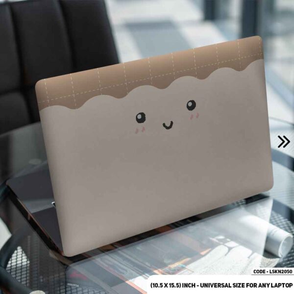 Cute Cartoon Face Seamless Pattern Matte Finished Removable Waterproof Laptop Sticker & Laptop Skin (Including FREE Accessories) - LSKN2050 - DDecorator