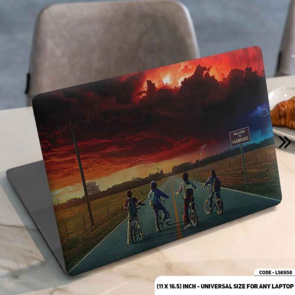Stranger Things Matte Finished Removable Waterproof Laptop Sticker & Laptop Skin (Including FREE Accessories) - LSKN658 - DDecorator